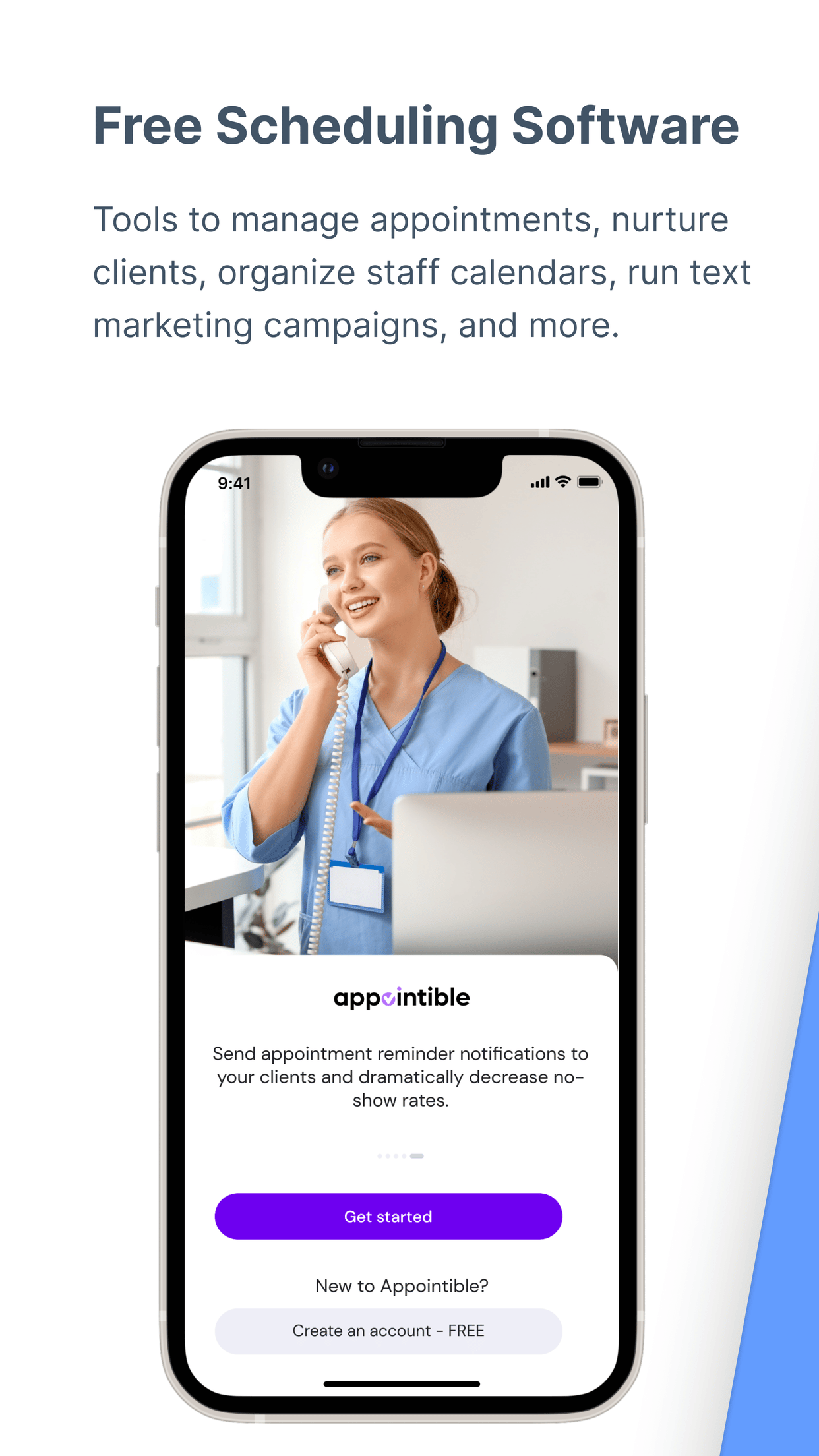 Phone screen with login.