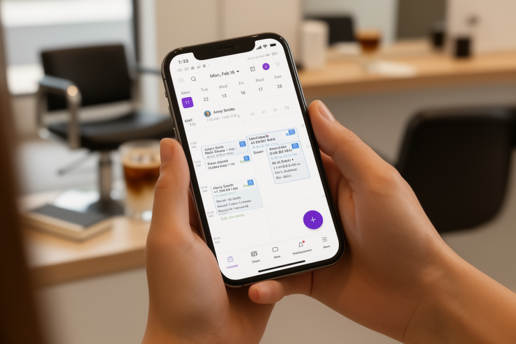 appointible calendar in hands